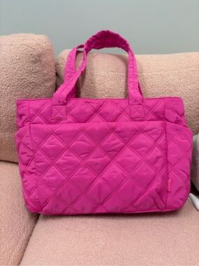 Quilted Hot Pink Women's Tote Bag